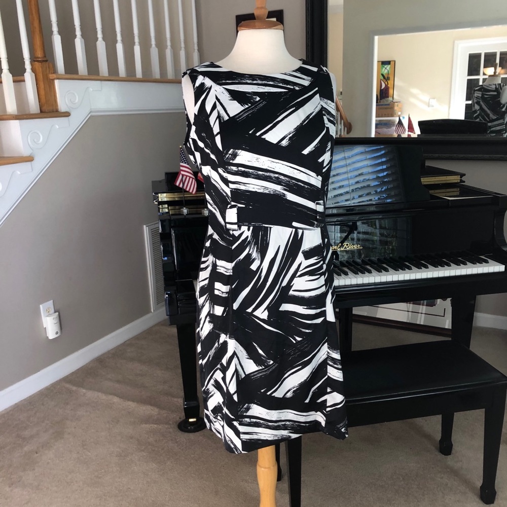 Dress Barn Black And White Dress